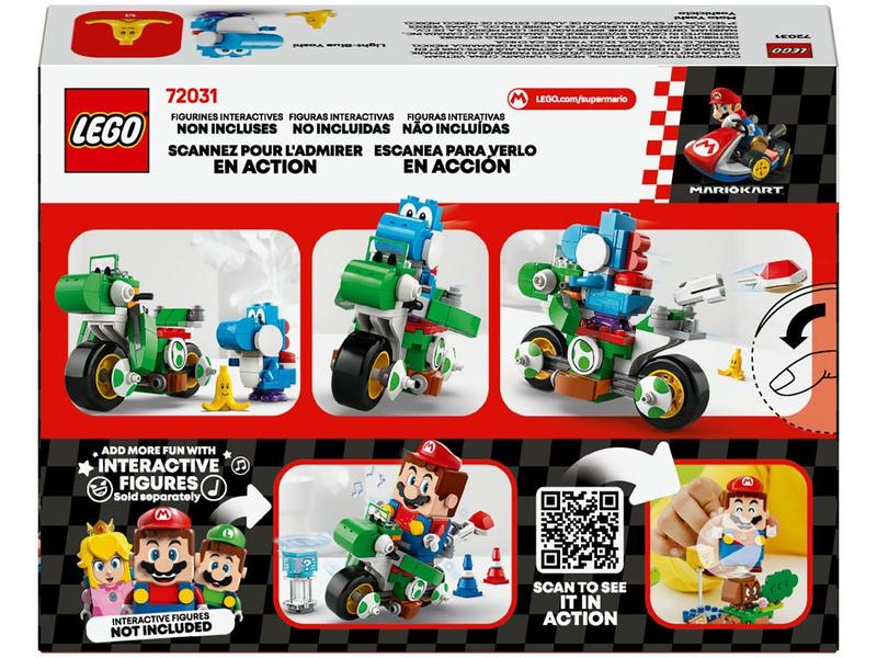Lego Super Mario Kart Moto Yoshi 133 Peças - 72031 - Blocos de